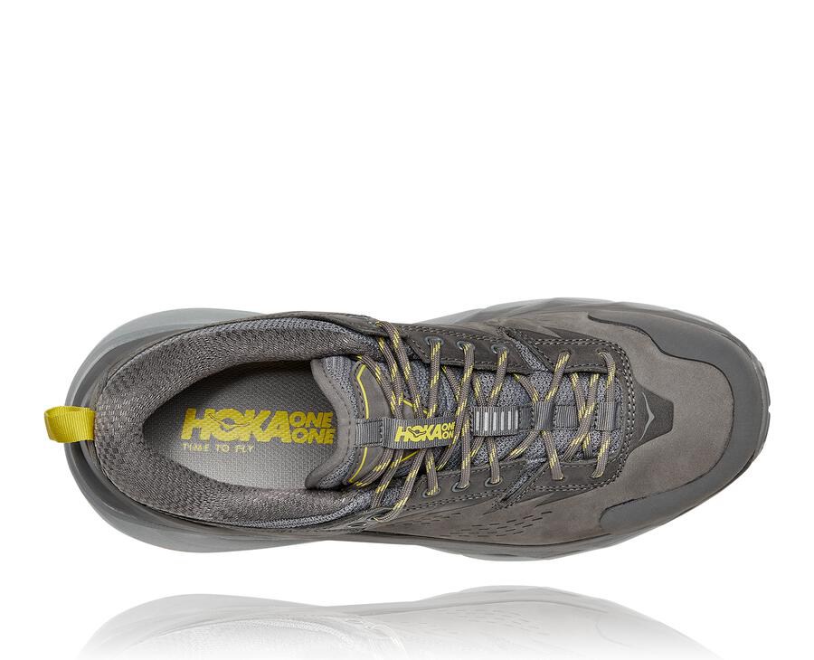 Tenis Hoka One One Trail Hombre Grises - Kaha Bajos Gore-Tex - MCZP73614